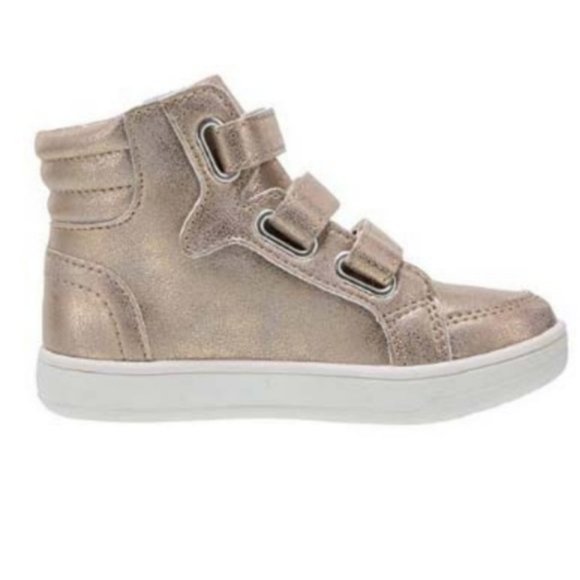 NEW Brash Girls Phoenix Rose Gold High-Top Sneaker - Picture 2 of 4